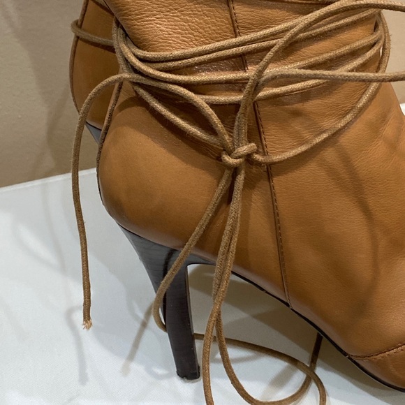 Nine West leather with Rabbit hair fur trim boots. - Picture 13 of 17